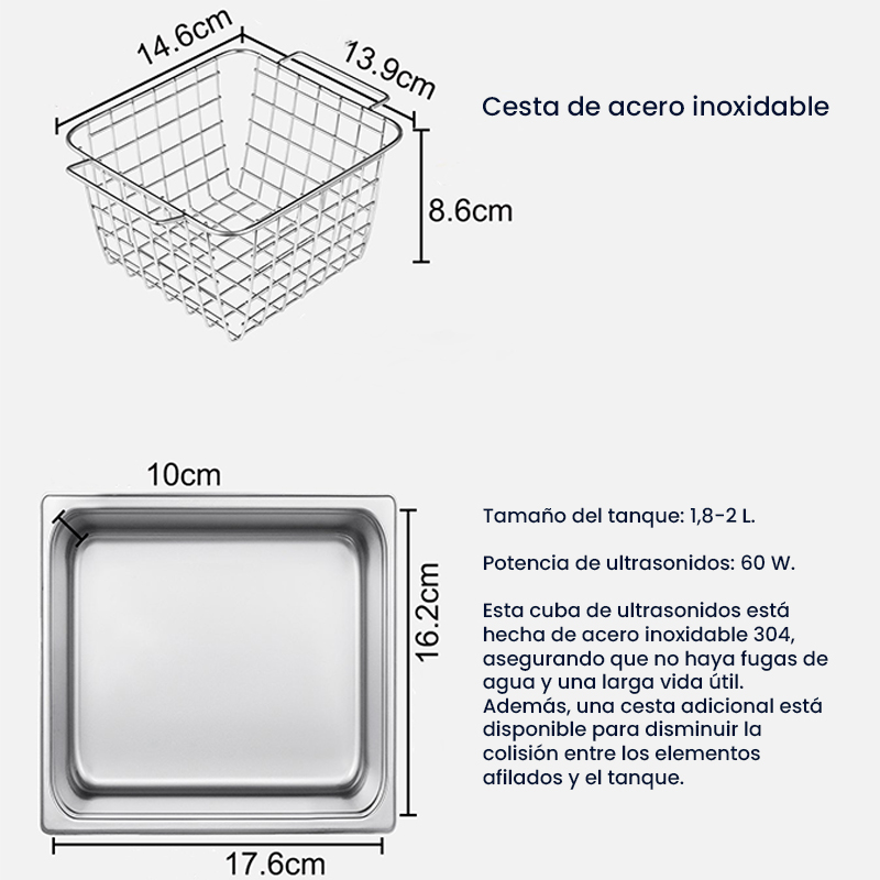 Cuba de ultrasonidos dental 1,8-2L - Imagen 3