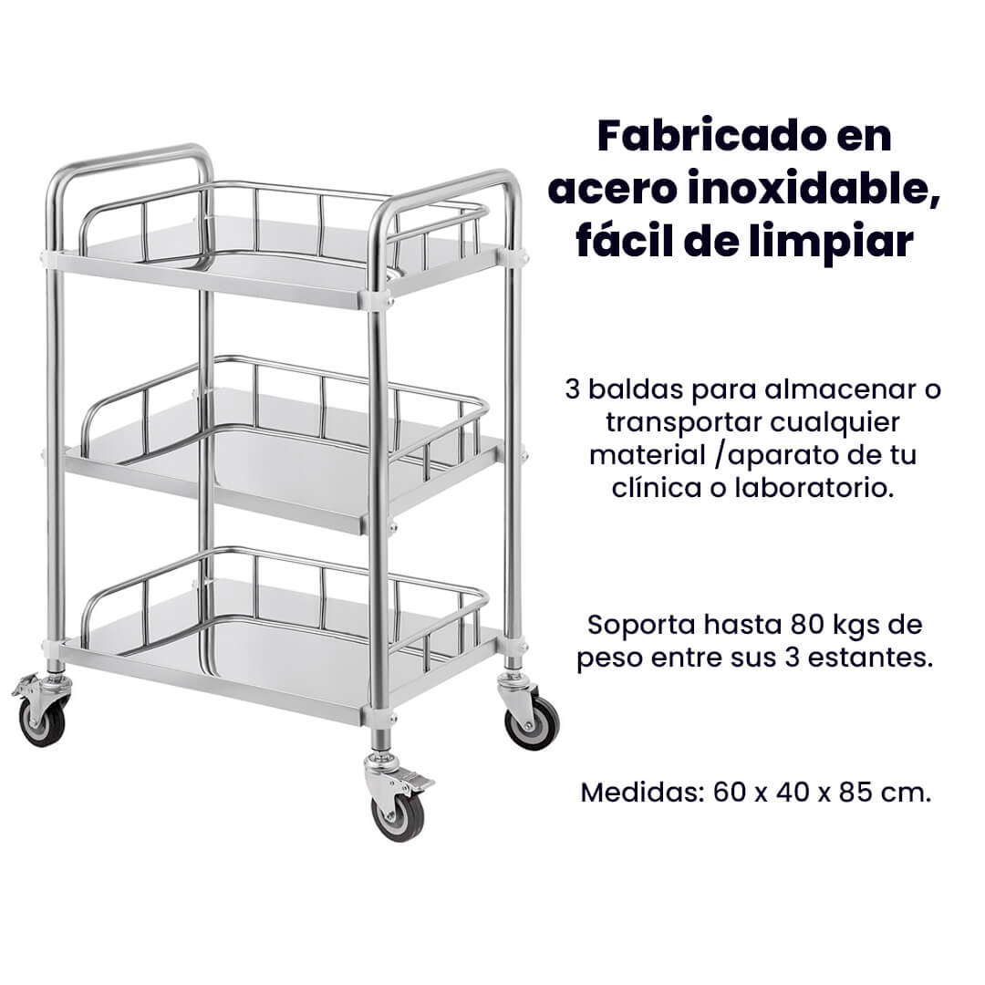 Carrito de instrumental para clínicas dentales - Imagen 3