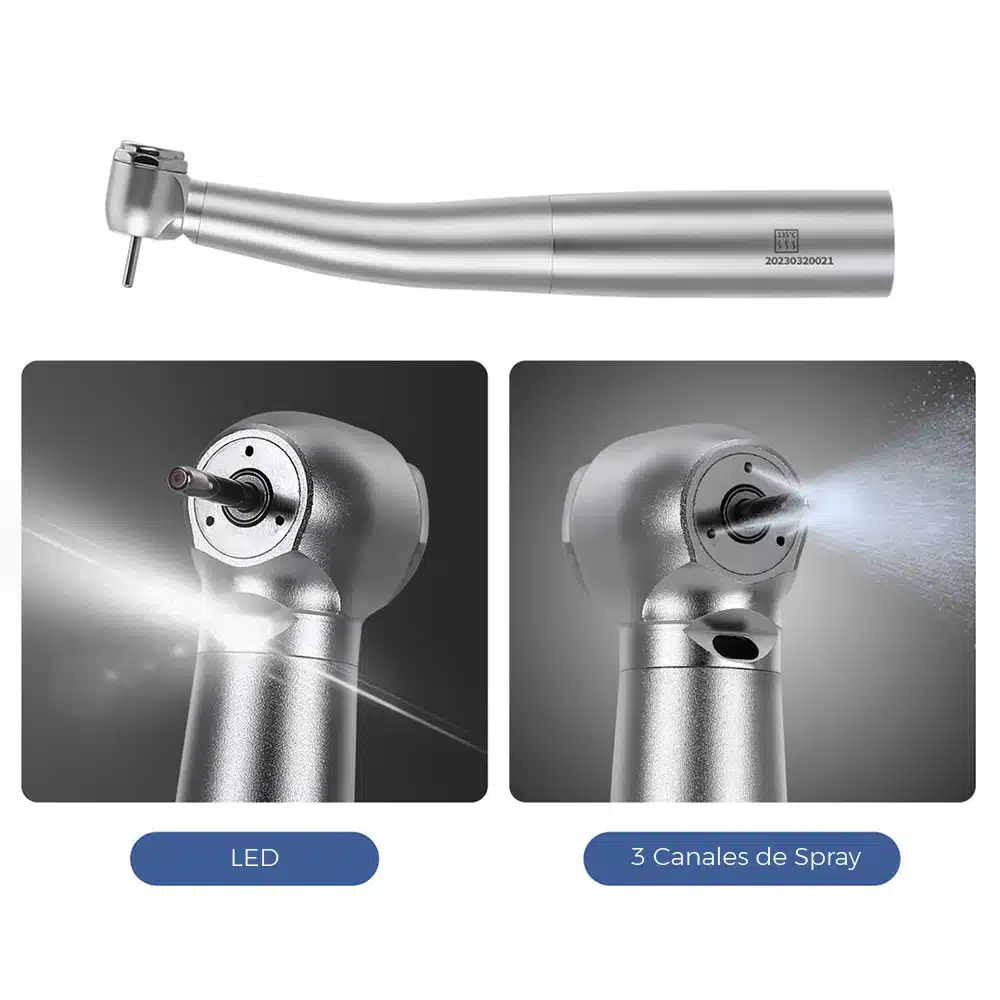 Turbina Dental con luz para acoplamiento Multiflex - Imagen 3
